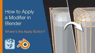 How to Apply a Modifier in Blender (Where's the Apply Button)