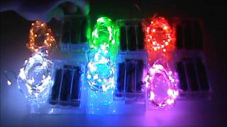 Battery Powered LED Mini Lights- Great For Light Up Crafts and Costumes