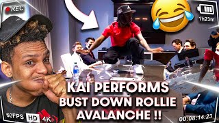 Rapping BUST DOWN ROLLIE AVALANCHE For Record labels!!😂 | KAI CENAT REACTION | @Cory2Chill