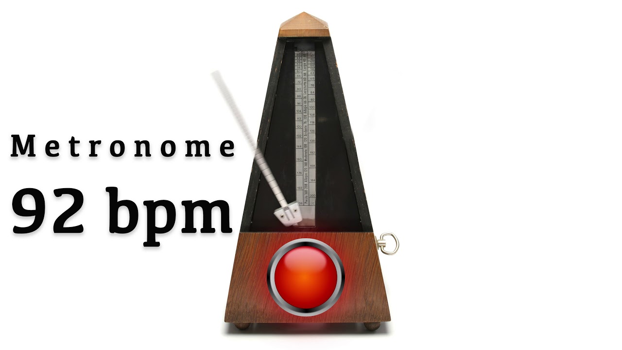 Metronome 92 bpm 🎼 - YouTube