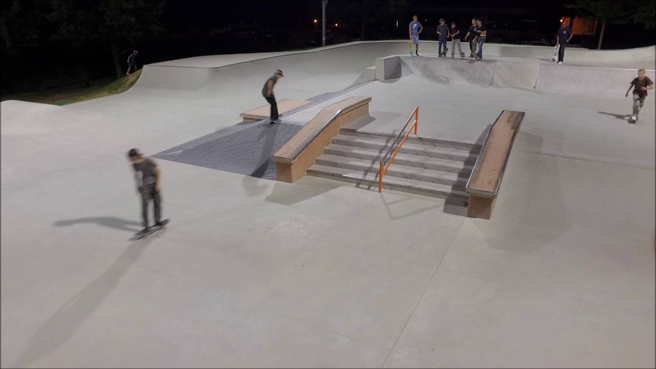 A Night In Dublin, OH Skatepark DJI Phantom3 Standard YouTube