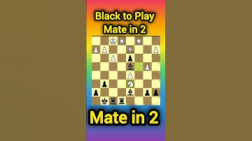 Black to Move & Mate in 2 – Can You Find the Trick? #chess #puzzle #checkmate 🌼🌼🤔🤔