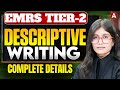 EMRS Female Staff Nurse Tier-2 Descriptive Writing | Previous Year Questions | Writing Tips &amp; Format