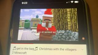 🎵get in the bag🎵 Christmas with the villagers 2 Minecraft