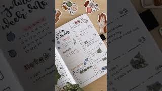 new bullet journal weekly spread june 2022 🧁