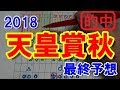 天皇賞秋 2018 最終予想 【競馬予想】