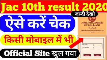 Jac 10th result 2020 link|jac 10th result 2020 live|jac 10th result 2020|jac 10th result