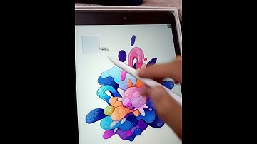 Satisfying vector art | affinity designer | How to draw on ipad #shorts