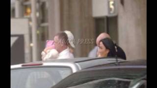 RARE PICS Prince and Paris Jackson in Paris France 2005
