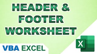 Header and footer worksheet | Excel VBA