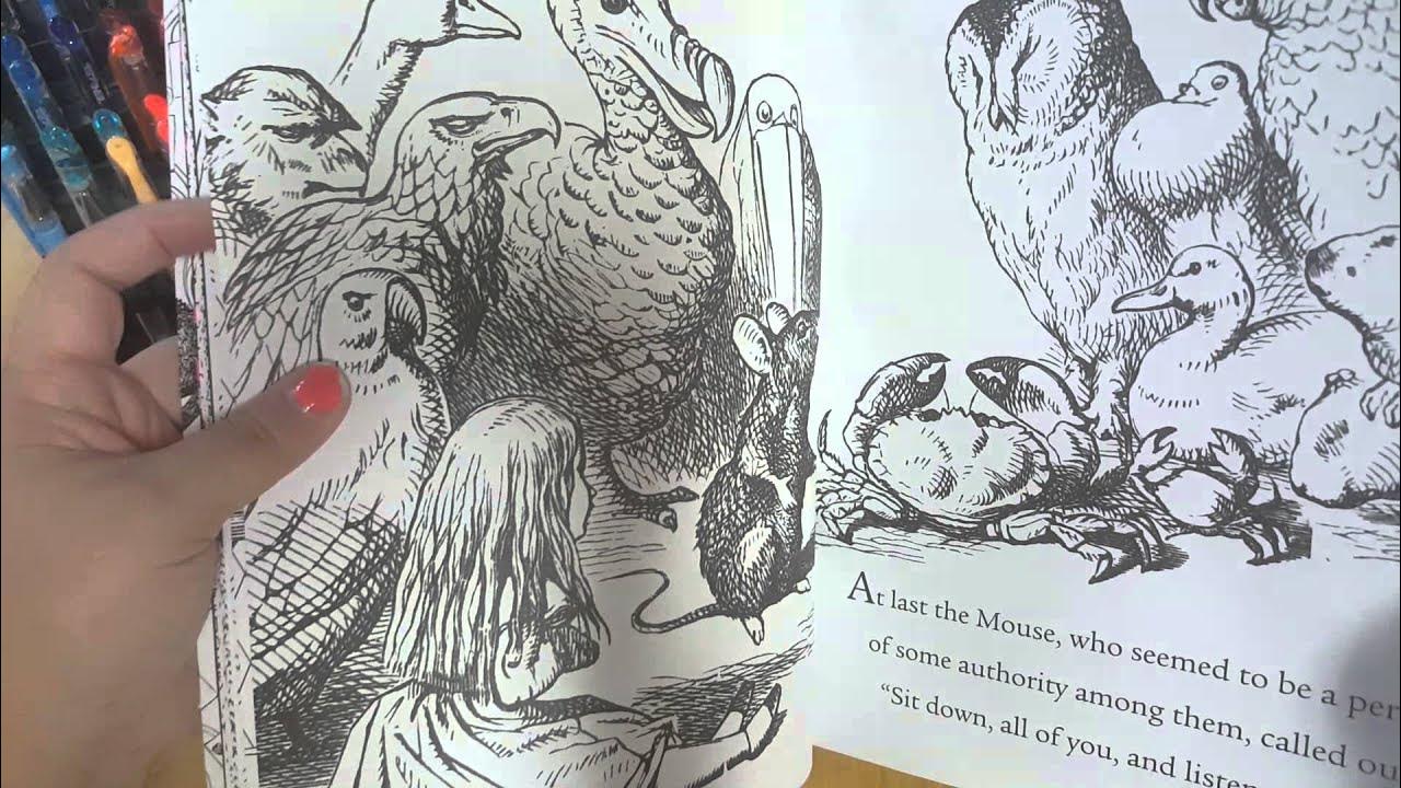 Alice's Nightmare in Wonderland colouring book