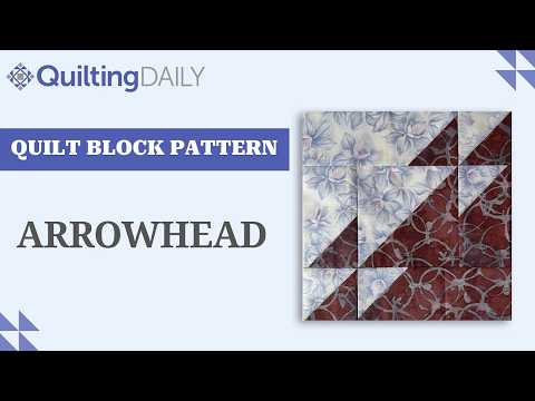Free Quilt Block Pattern_Arrowhead Variation