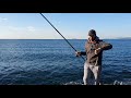 Bolognese dalla scogliera - Aguglia con vento di grecale. Le giornate di pesca difficili....