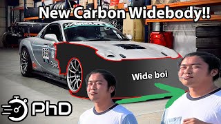 Time Attack FD RX7 Gets Carbon Widebody from JAPAN!