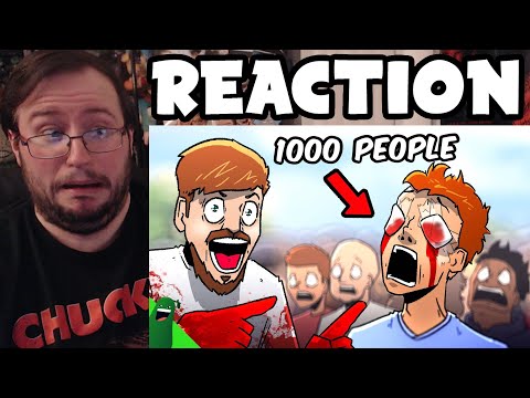 Gor's "Mr Beast Blinds 1,000 People by Avocado Animations" REACTION