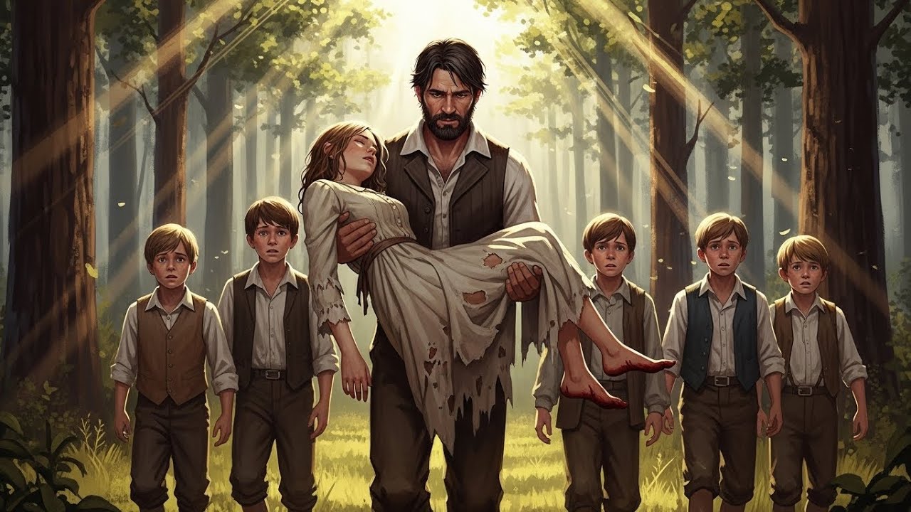 They Sold Her to a Cruel Man at Dawn - She Ran Until A Widower With Six Sons Found Her at Sunset