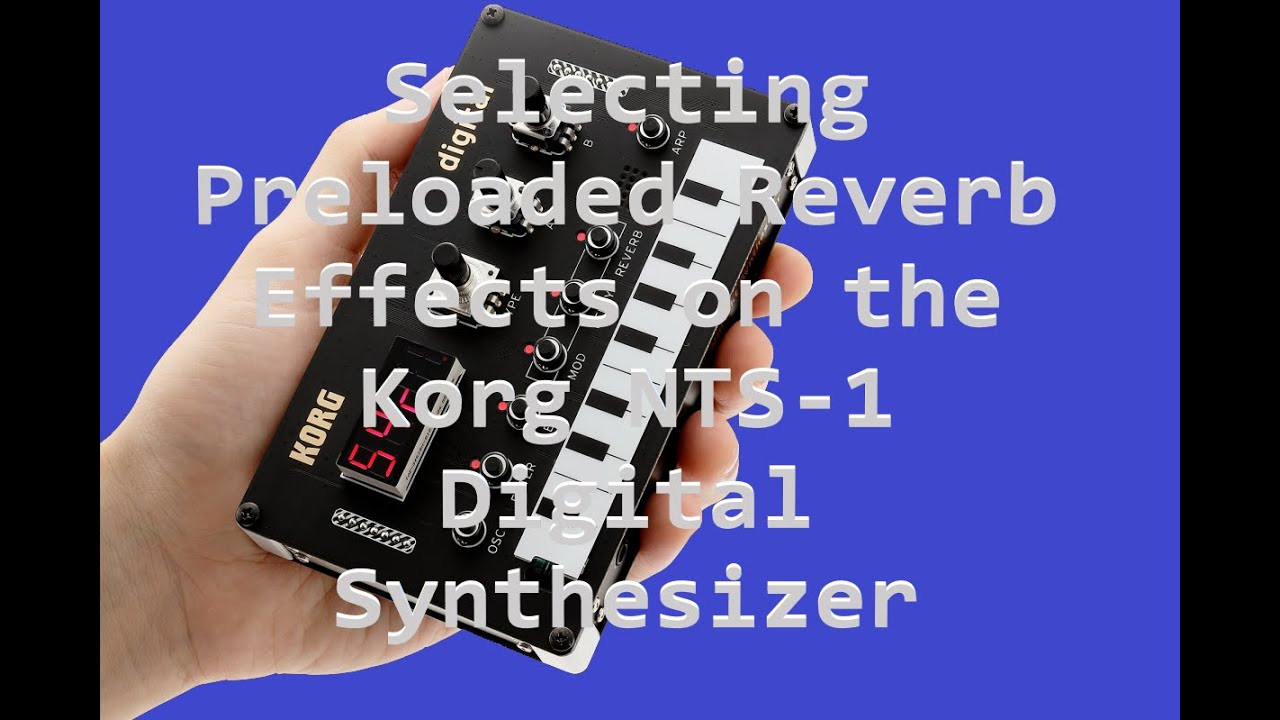 Selecting Preloaded Reverb Effects on the Korg NTS-1 Digital Synthesizer