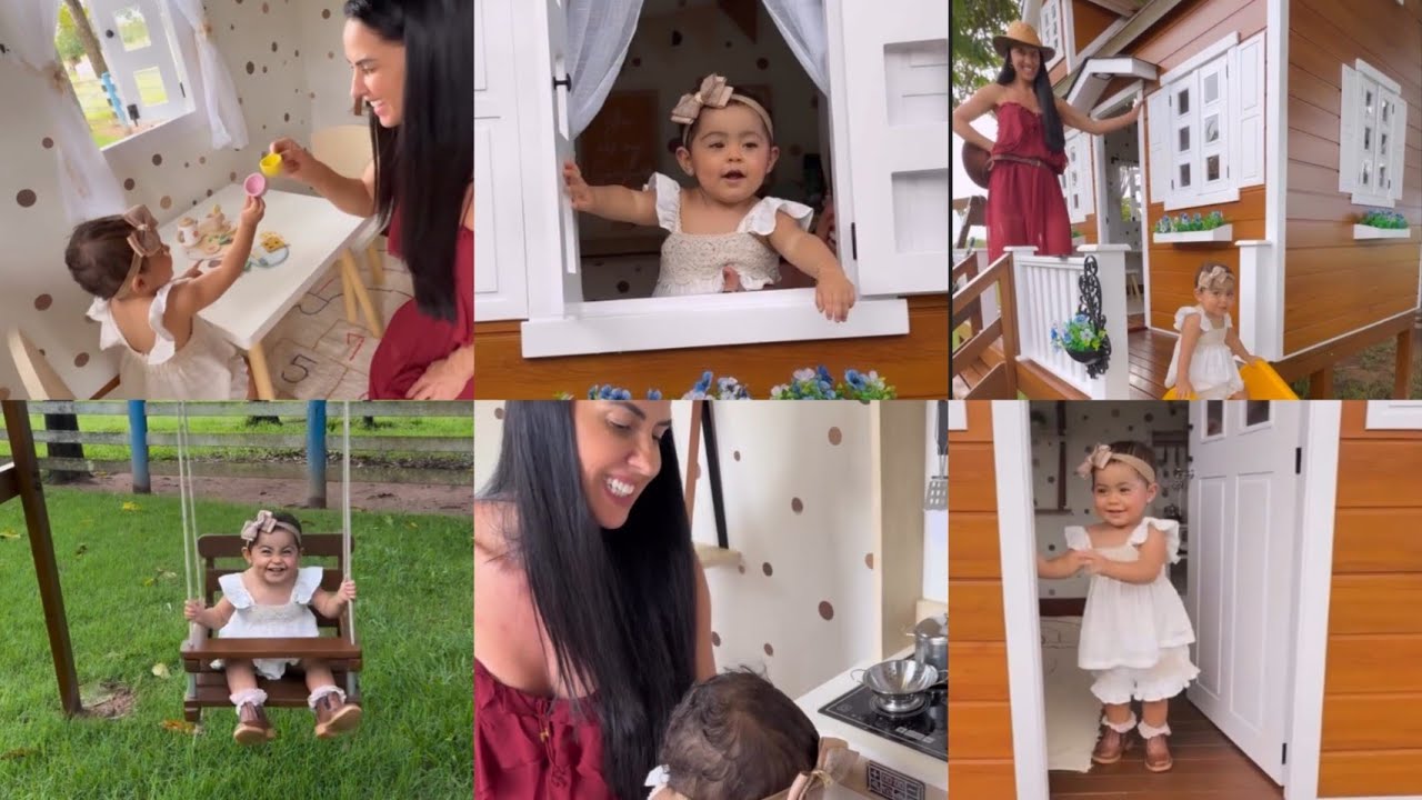 Graciele Lacerda: CLARA BRINCANDO NA CASA DA ÁRVORE 