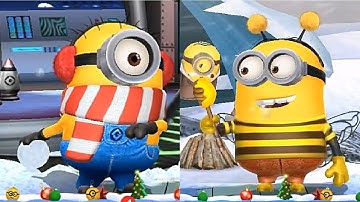 Minion rush new costume Frigid Carl and Bee costume gameplay walkthrough ios / android
