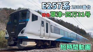 E257系2500番台 特急「草津・四万31号」 東吾妻町地域振興センター裏通過