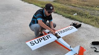 🔴 TERBANG PERDANA LAGI PESAWAT RC TRAINER UNTUK PEMULA SIAP KIRIM ‼️
