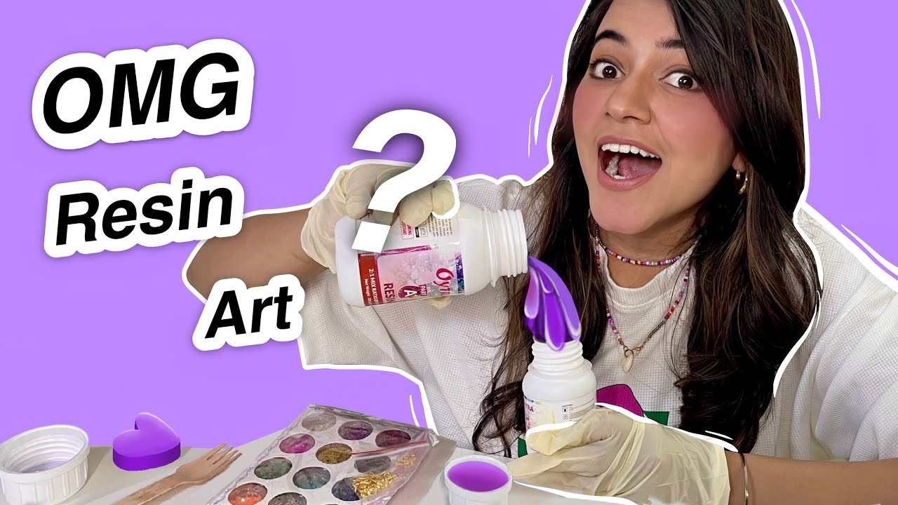 Tried Resin Art & Made Purple Accessories 😱 