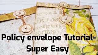 Easy**Quick Policy envelope Tutorial- No measurements, No scoring, super easy ...