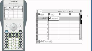 Sum of 2 dice sim using TI nSpire CAS Calculator screenshot 4