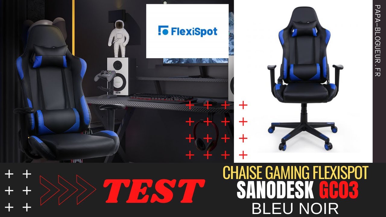 Test du siège gamer Flexispot GC03 de Sanodesk