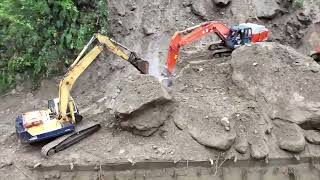 颱風後中橫東段多處崩坍 11/4下午搶通天祥至閣口