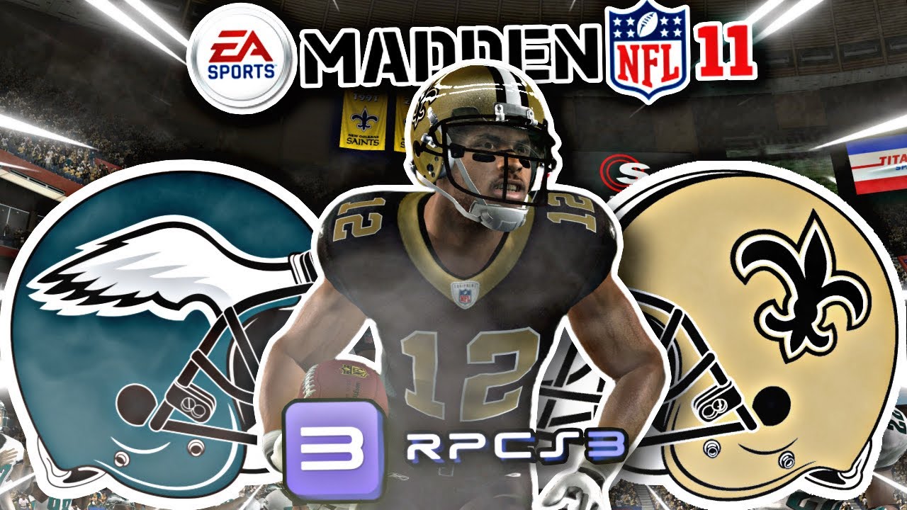 Madden NFL 11 | Eagles [@SPXCELY] против Saints [Me] (эмулятор RPCS3) через (Parsec) на ПК