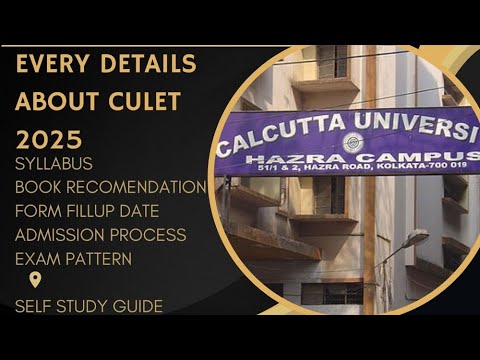 Every Details About Calcutta University Law Entrance Examination 2025 ...