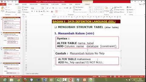 Video Tutorial Perintah SQL