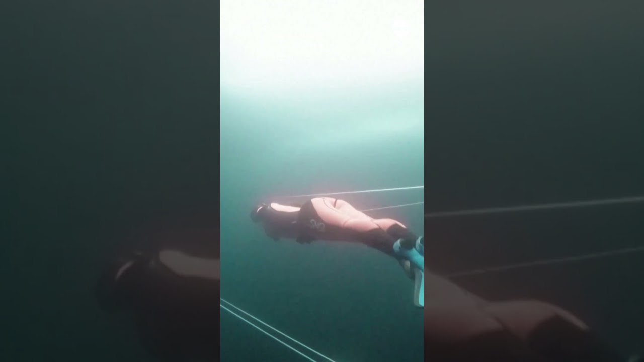 Athlete sets new ice diving world record – ABC News