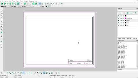 CAD A4 Template | How To Draw A4 Template In LibreCad | CAD LandScape Sheet With Title Block