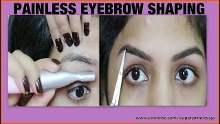 How To Shape Eyebrows | Facial hair Removal | SuperPrincessjo
