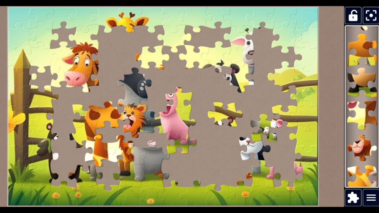 Cartoon Animals🦁🐯🦒Have Fun Together❤️🎀💖🌹🎊🥳🧩 @jigsawzone 