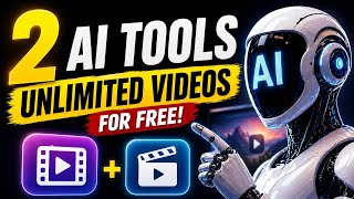 2 AI Tools Se 1 Minute Me Unlimited Videos Banao | No Editing AI Video Generator 2026 😱