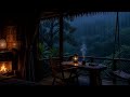 Heavy Rain on Cabin Roof at Night | Deep Sleeping, No Ads, Focus and Calm Your Mind