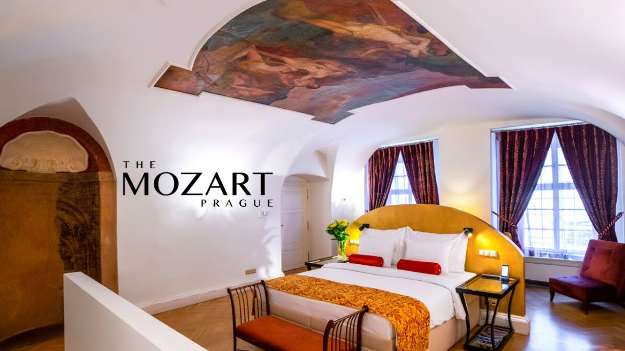Video Tour of Ceiling Fresco Baroque Room at The Mozart Prague Hotel