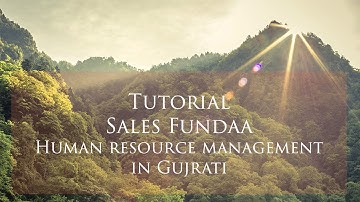 Sales FUNDAA HR Module Tutorial in Gujrati, HR software, Payroll Software, CRM Software