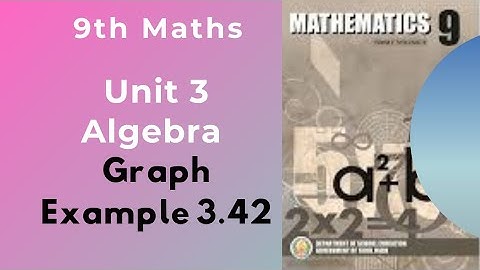 9th Maths|| Tamil Nadu Syllabus|| 9th standard Graph|| Unit 3 Algebra|| Graph Example 3.42
