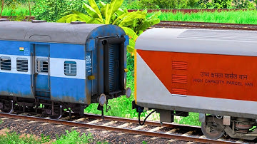 LHB PARCEL VAN COUPLING ICF BLUE COACH | BUMPY RAILROAD | RAILWORK | TRAIN SIMULATOR 2022 | RAILROAD