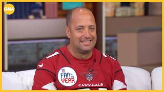 Cardinals superfan honored for community impact