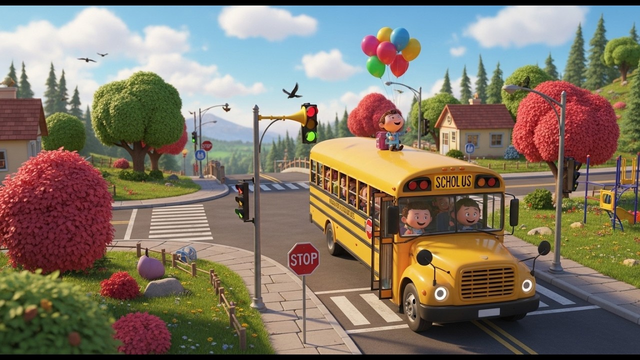 The Wheels on the Bus | Classic Nursery Rhyme for Kids | Songs & Fun for Children