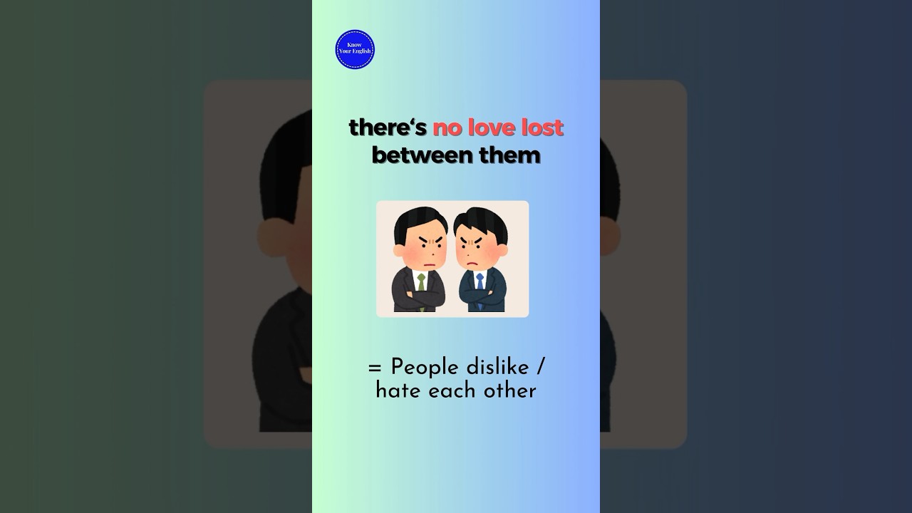 There’s no love lost between them