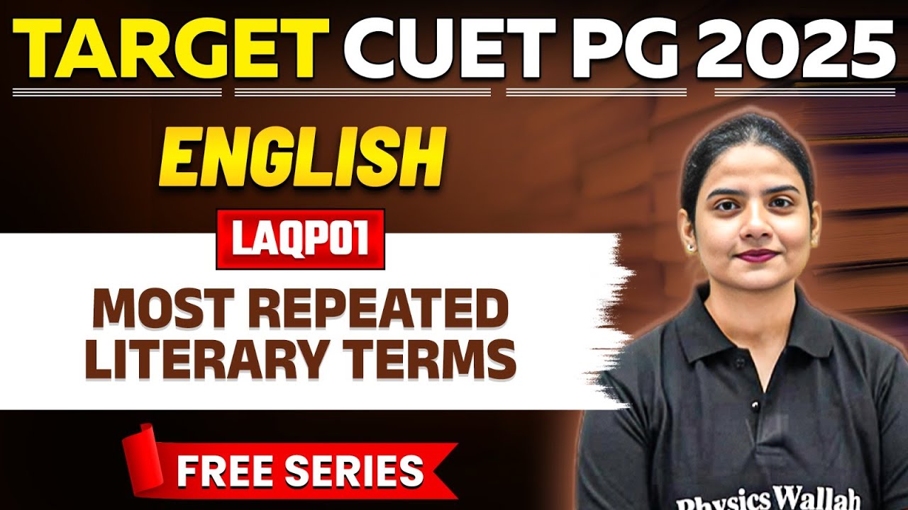 CUET PG 2025 English | Most Repeated Literary Terms | CUET PG LAQP01 ...