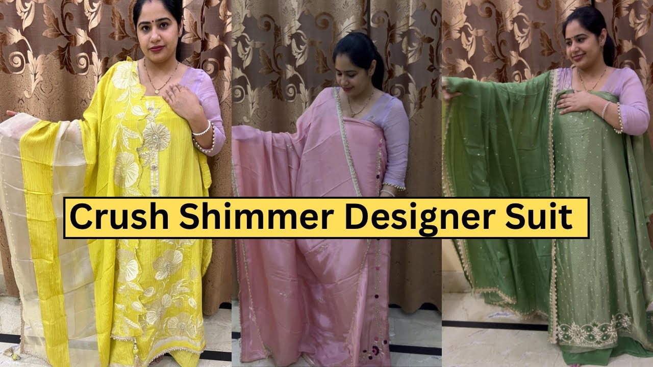  Crush Shimmer Designer Suits #boutiquepiece #boutique #designersuits #suit #deepanshirana #viral 
