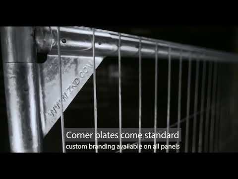 Temporary construction fence overview video