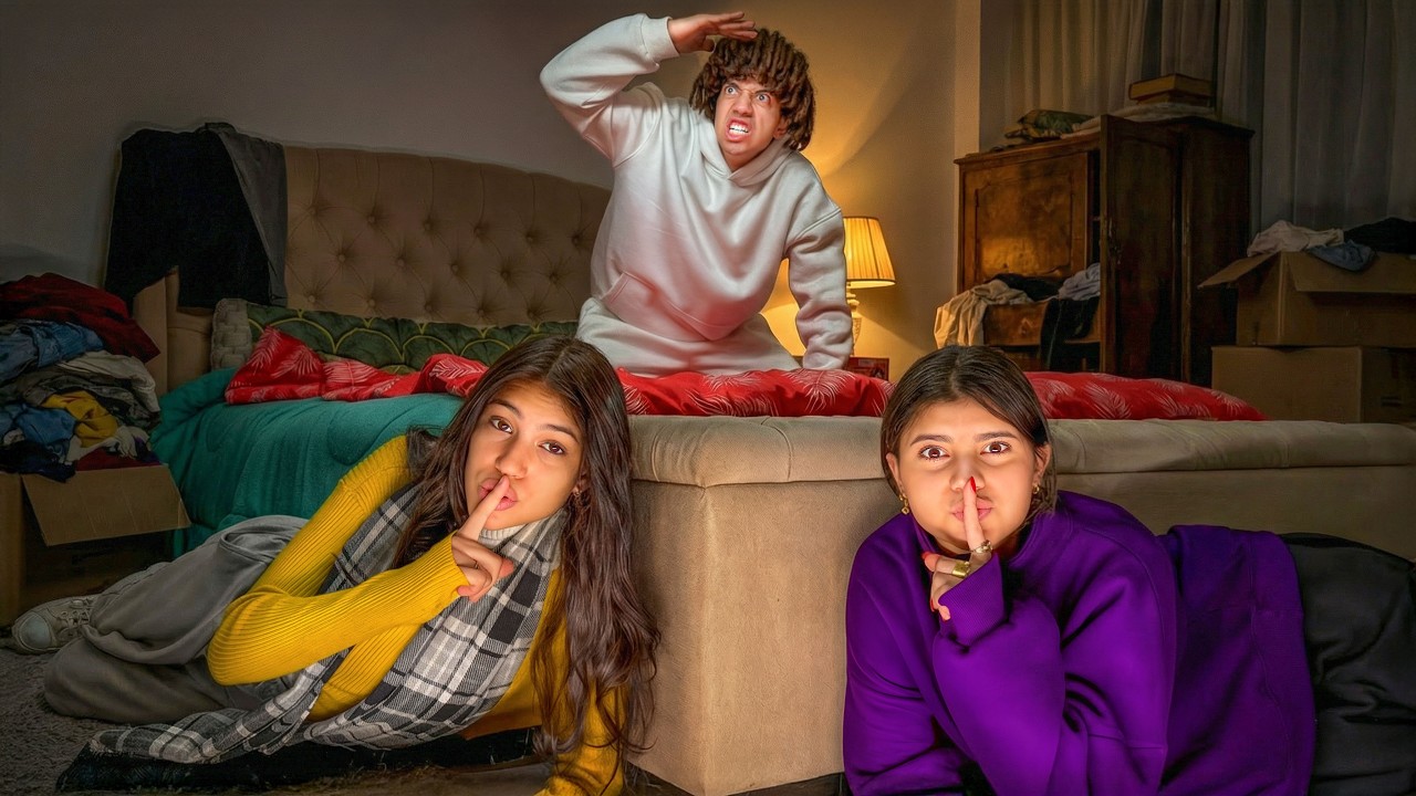 صنعنا غرف سريه في فيلا شاور الجديده 🤫 اختفينا فيها لمدة ٢٤ ساعه 😱